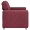 vidaXL Canap&eacute; Bordeaux 100 x 80 x 82 cm tissu