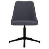 vidaXL Chaises pivotantes &agrave; manger lot de 6 gris fonc&eacute; tissu