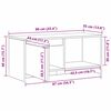 vidaXL Ensemble meuble TV Ch&ecirc;ne noir 90 x 35 x 40 cm Bois d'ing&eacute;nierie