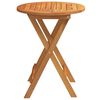 vidaXL Table de Jardin Naturel 60 x 60 x 72 cm Bois d'Acacia Massif