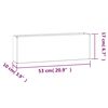 vidaXL Jardini&egrave;res murales 2 pcs Rouill&eacute; Acier corten 53x10x17 cm
