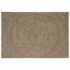 vidaXL Tapis de surface Naturel et noir 160 x 230 cm Jute