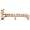 vidaXL Cadre de lit avec t&ecirc;te de lit Marron 90 x 190 cm Pin massif