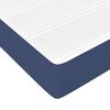 vidaXL Sommier &agrave; lattes de lit avec matelas Bleu 140x200 cm Tissu