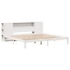 vidaXL Lit bibliothèque sans matelas blanc 180x200 cm bois pin massif