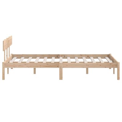 vidaXL Cadre de lit sans matelas bois massif 160x200 cm