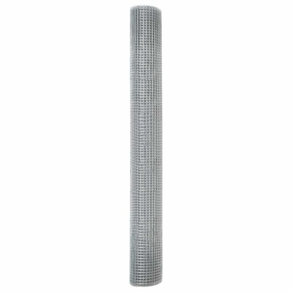 vidaXL Clôture en fil soudé Argent 1.2 x 25 m Acier