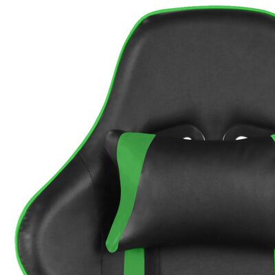 vidaXL Chaise de jeu pivotante Vert PVC
