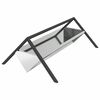 vidaXL Trough d'alimentation pour le b&eacute;tail Argent&eacute; 111 x 76 x 38 cm