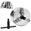 vidaXL Mandrin de tour auto-centrant &agrave; 3 m&acirc;choires 80 mm Acier