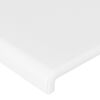 vidaXL Sommier &agrave; lattes de lit avec matelas Blanc 90x200 cm Similicuir