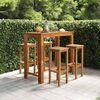 vidaXL Ensemble de bar de jardin 5 pcs bois d'acacia solide