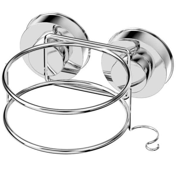 RIDDER Support de s&egrave;che-cheveux 14 x 12,7 x 6,5 cm Chrome 12070000