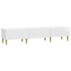 vidaXL Meuble TV Blanc brillant 147 x 34,5 x 30 cm Bois d'ing&eacute;nierie