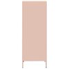 vidaXL Buffet haut rose 35x39x103,5 cm acier