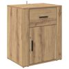 vidaXL Cabinet de chevet avec tiroir Ch&ecirc;ne artisanal 35 x 50 x 60 cm