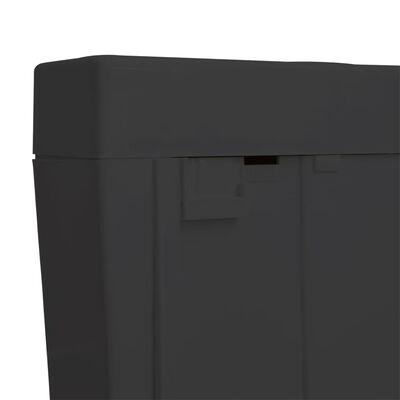vidaXL Réservoir de toilette avec entrée d'eau inférieure 3/6 L Noir