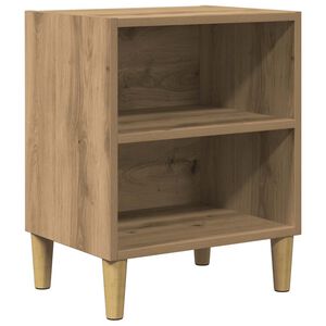 vidaXL Table de chevet ch&ecirc;ne artisanal 40x30x50 cm bois d'ing&eacute;nierie