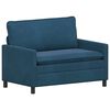 vidaXL Canap&eacute; Bleu 126 x 81 x 87,5 cm Velours
