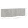 vidaXL Ensemble de meubles TV 5 pcs Gris b&eacute;ton Bois d'ing&eacute;nierie