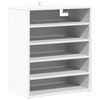 vidaXL Armoire &agrave; chaussures Blanc 60x35x70 cm Bois d&rsquo;ing&eacute;nierie