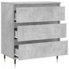 vidaXL Buffet Gris b&eacute;ton 60x35x70 cm Bois d'ing&eacute;nierie