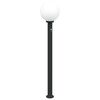 vidaXL Borne lumineuse avec d&eacute;tecteur 120 cm Noir IP44