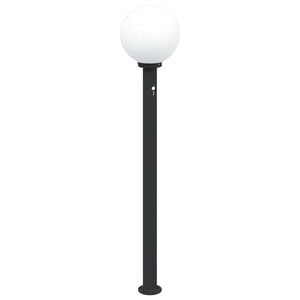 vidaXL Borne lumineuse avec d&eacute;tecteur 120 cm Noir IP44