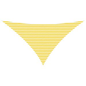 vidaXL Voile d'ombre Jaune et blanc 7 x 5 x 5 m 100 % polyester Oxford