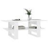 vidaXL Table basse Blanc 110x55x42 cm Bois d'ing&eacute;nierie