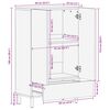 vidaXL Haut Armoire avec tiroir Finition Lavage Blanc 60 x 33 x 100 cm