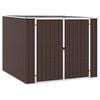vidaXL Abri de jardin Marrron 195x198x159 cm M&eacute;tal galvanis&eacute;