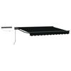 vidaXL Auvent r&eacute;tractable &eacute;lectrique Noir et anthracite 3 x 2,5 m