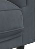 vidaXL Canap&eacute; avec coussins 2 places gris fonc&eacute; velours