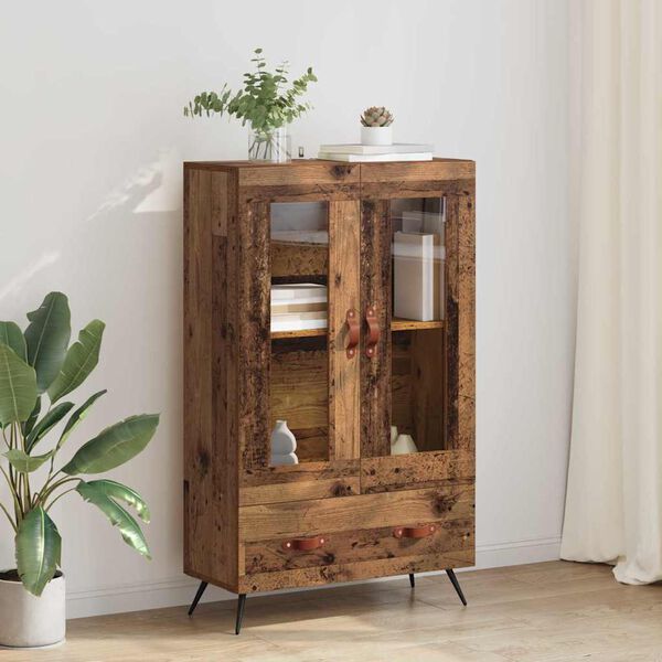 vidaXL Haut Armoire avec tiroir Bois Ancien 69,5 x 31 x 115 cm