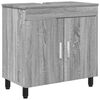 vidaXL Unit&eacute; de vanit&eacute; de salle de bain Sonoma gris 60 x 35 x 60 cm