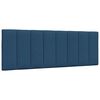 vidaXL Cadre de lit sans matelas Hanko bleu 140x190 cm tissu