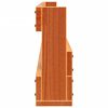 vidaXL &Eacute;tag&egrave;res &agrave; chaussures murales 2 pcs cire marron 110x8,5x23,5 cm