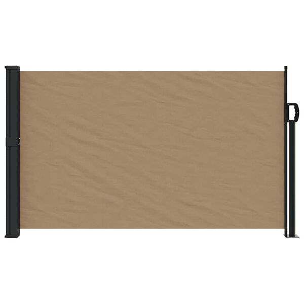 vidaXL Auvent lat&eacute;ral r&eacute;tractable taupe 117x300 cm