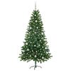 vidaXL Sapin de No&euml;l avec 150 LED avec support Vert 150 cm PE