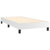 vidaXL Sommier &agrave; lattes de lit avec matelas et LED Blanc 100x200 cm