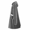 vidaXL Sweat &agrave; capuche couverture Gris fonc&eacute; L Polaire et flanelle