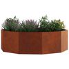 vidaXL Jardini&egrave;re Rouill&eacute; 120 x 120 x 35 cm
