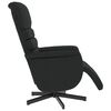 vidaXL Fauteuil inclinable avec repose-pieds noir similicuir
