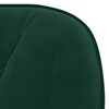 vidaXL Chaises pivotantes &agrave; manger lot de 2 Vert fonc&eacute; Velours