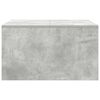 vidaXL Table basse avec tiroirs gris b&eacute;ton 70,5x70x40 cm