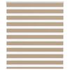 vidaXL Store z&egrave;bre marron sable largeur du tissu 115,9 cm polyester