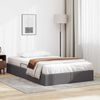 vidaXL Lit de Rangement avec matelas Gris 120 x 200 cm Faux cuir