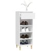 vidaXL Armoire &agrave; chaussures Blanc 40x36x105 cm Bois d'ing&eacute;nierie
