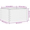 vidaXL Jardini&egrave;re 80x80x45,5 cm bois de pin impr&eacute;gn&eacute;